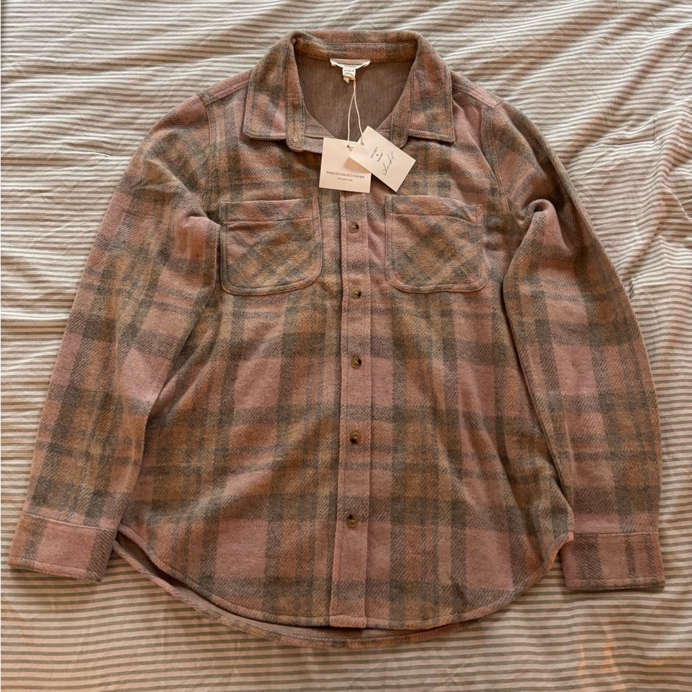 Beachlunchlounge Plaid Flannel Jacket & Shirt